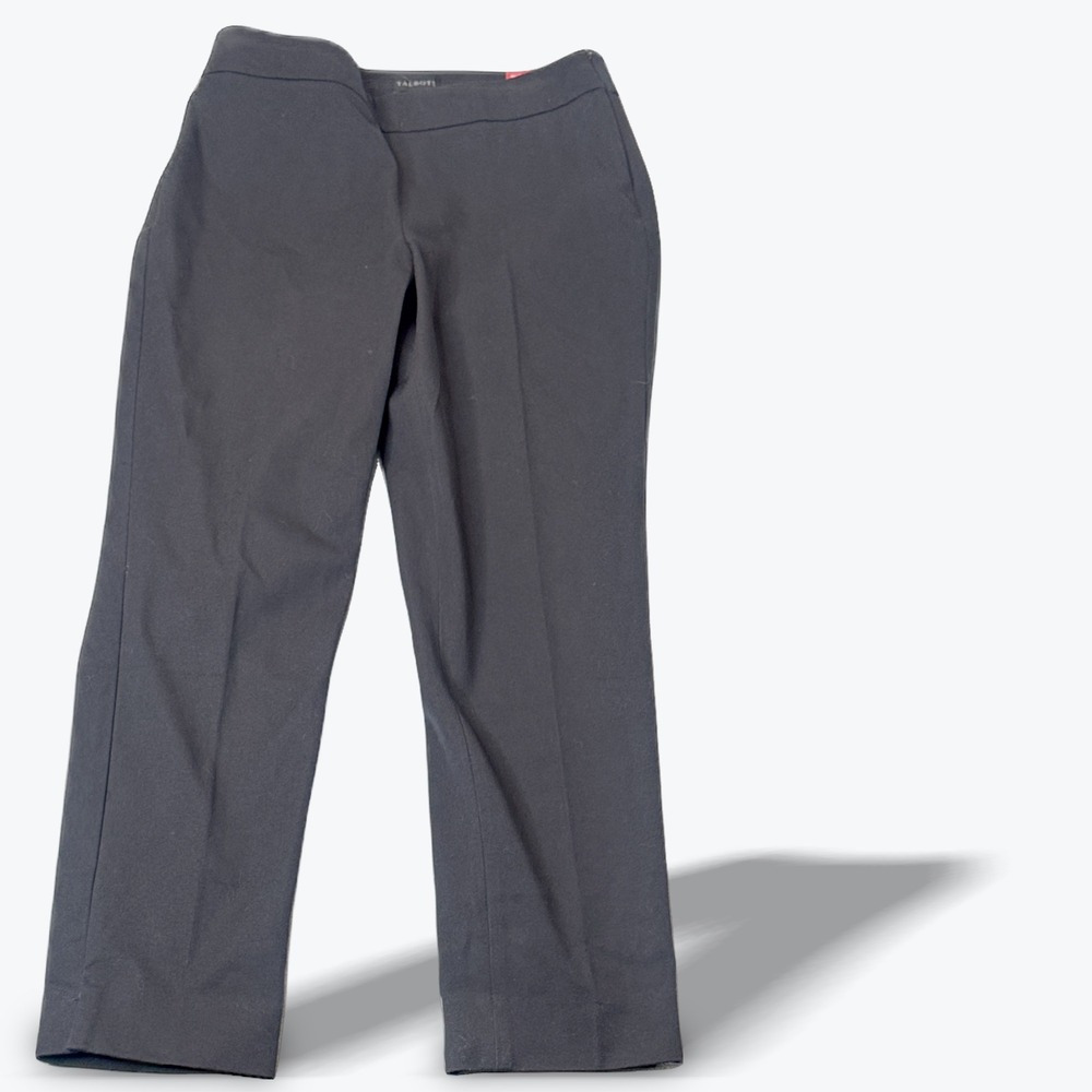 Talbots Chatham‎ Ankle Pants Curvy Fit Black Straight Leg Dress Career Womens 4P